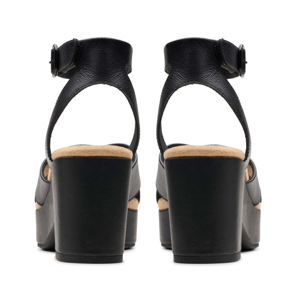 Clarks Δερμάτινο Πέδιλο Nerisa Pearl 2618932 Μαύρο