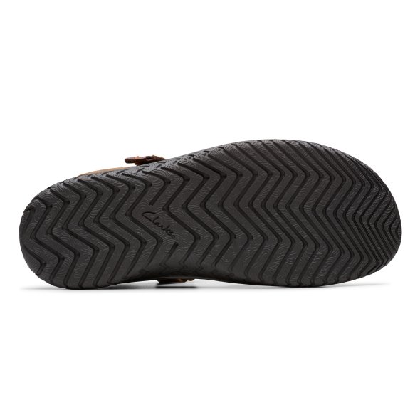 Clarks Ανδρικό Δερμάτινο Πέδιλο Wesley Shore 26182009 Καφέ