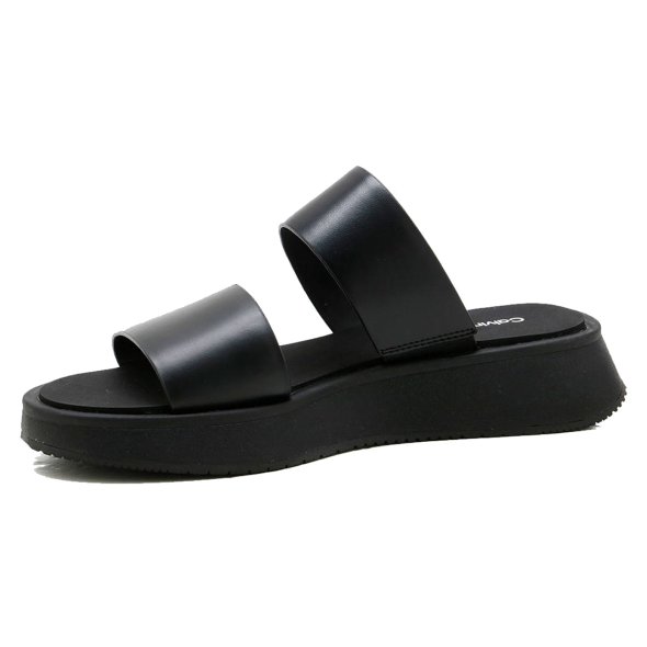Calvin Klein Δερμάτινη Παντόφλα YW0YW01694 0GJ Μαύρο