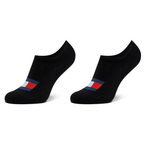 Tommy Hilfiger Σετ 2 Ζευγάρια Κοντές Κάλτσες 701228224 003 Μαύρο