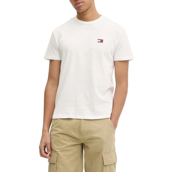 Tommy Hilfiger Ανδρικό T-Shirt Badge Tee DM0DM20322 YBL Λευκό