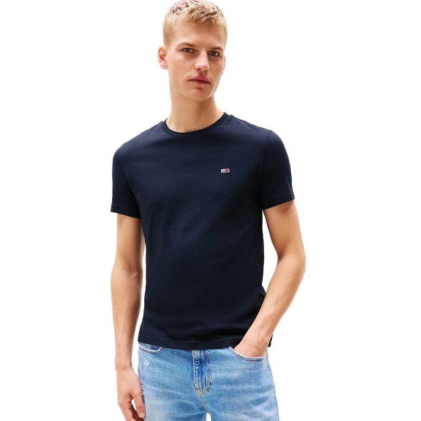 Tommy Hilfiger Σετ 2 Ανδρικά T-Shirt DM0DM20687 0XU Μπλε/Γκρι