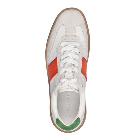 Tamaris Ανδρικό Δερμάτινο Sneaker 1-13608-44 160 White/Orange