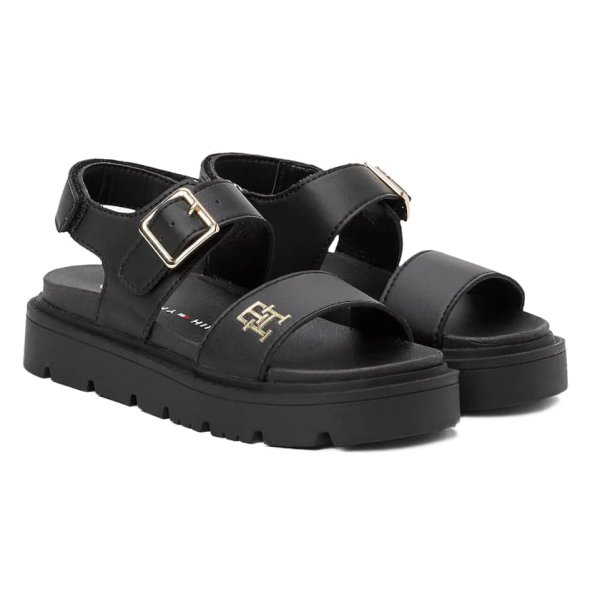 Tommy Hilfiger Flat Πέδιλο T3A2-33785-0326 999 Μαύρο