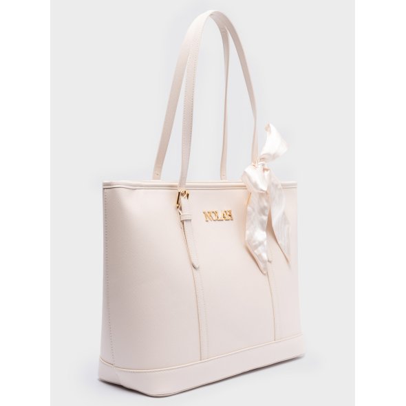 Nolah Τσάντα ώμου Ella Ivory Light Gold