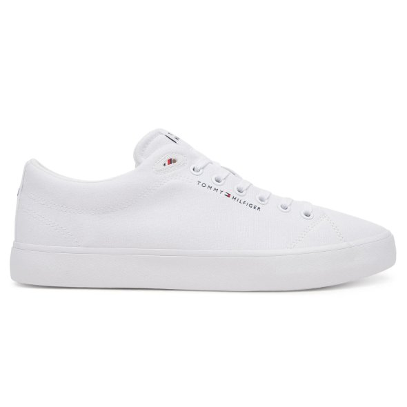 Tommy Hilfiger Ανδρικό Υφασμάτινο Sneaker FM0FM05396 YBS Λευκό