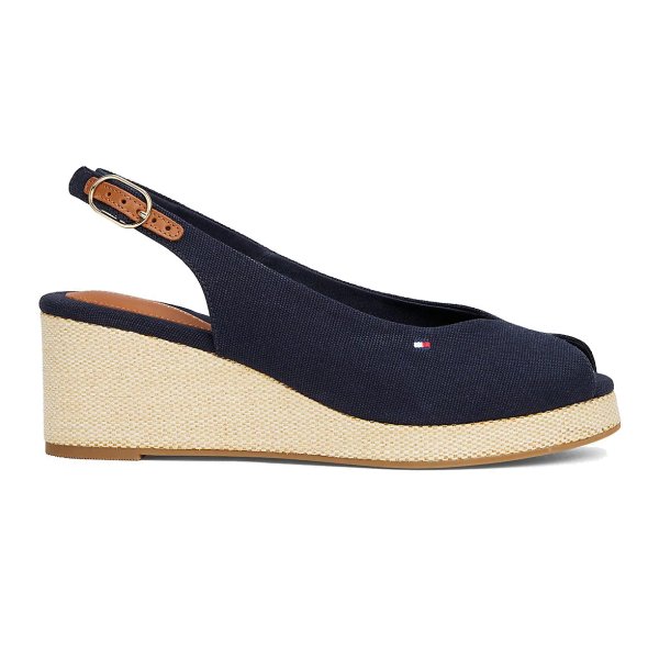 Tommy Hilfiger Flag Mid Wedge Espadrille FW0FW08595 DW5 Μπλε