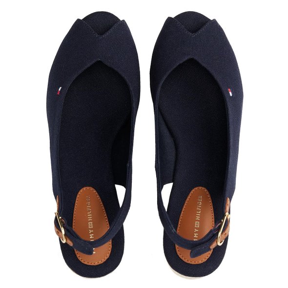 Tommy Hilfiger Flag Mid Wedge Espadrille FW0FW08595 DW5 Μπλε