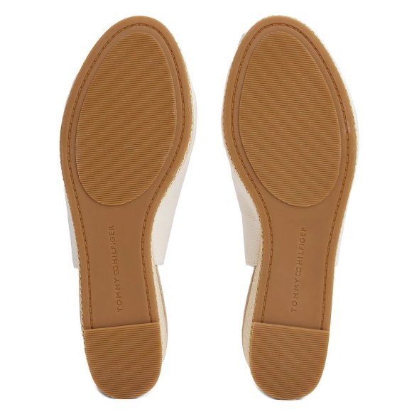 Tommy Hilfiger Flag Mid Wedge Espadrille FW0FW08595 YBL Λευκό