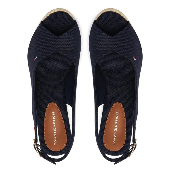 Tommy Hilfiger Flag High Wedge Espadrille FW0FW08597 DW6 Μπλε