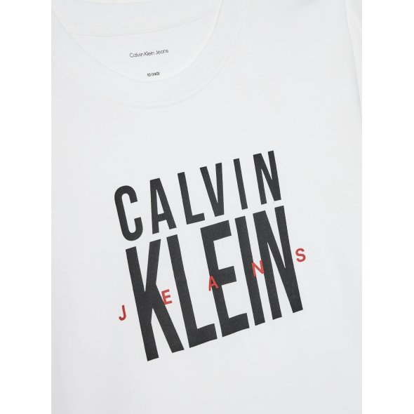 Calvin Klein Παιδικό T-Shirt Για Αγόρια IB0IB02448 YAF Λευκό