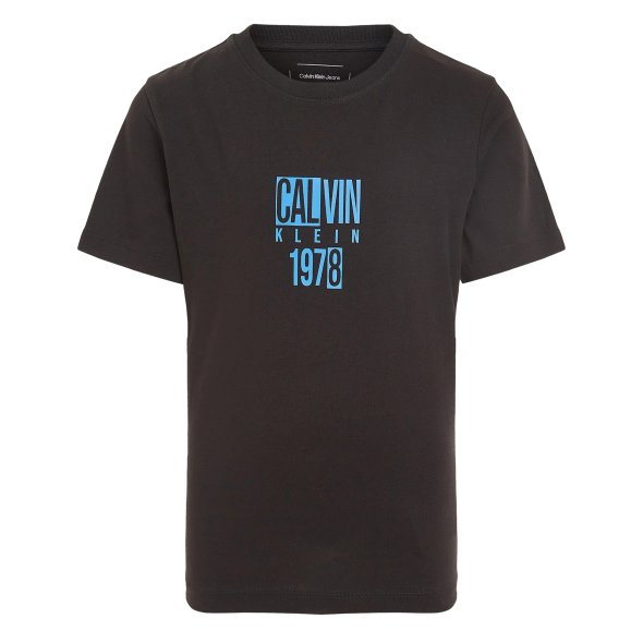 Calvin Klein Παιδικό T-Shirt Για Αγόρια IB0IB02456 BEH Μαύρο