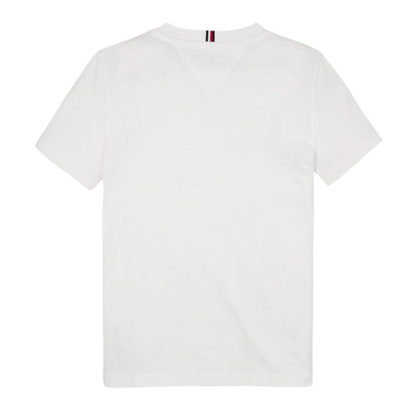 Tommy Hilfiger Παιδικό T-Shirt Για Αγόρια KB0KB09538 YBR Λευκό