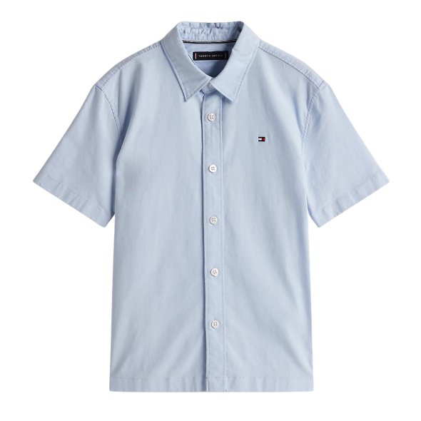 Tommy Hilfiger Παιδικό Πουκάμισο Για Αγόρια KB0KB09554s C10 Γαλάζιο