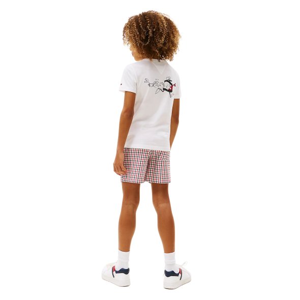 Tommy Hilfiger Παιδικό T-Shirt Για Αγόρια KB0KB09648 YBR Λευκό