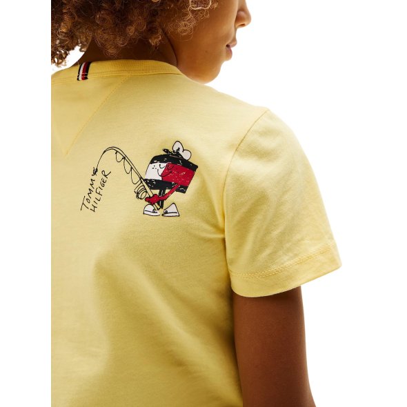 Tommy Hilfiger Παιδικό T-Shirt Για Αγόρια KB0KB09648 ZF0 Κίτρινο