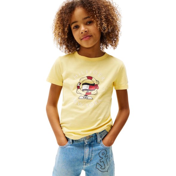 Tommy Hilfiger Παιδικό T-Shirt Για Αγόρια KB0KB09648 ZF0 Κίτρινο