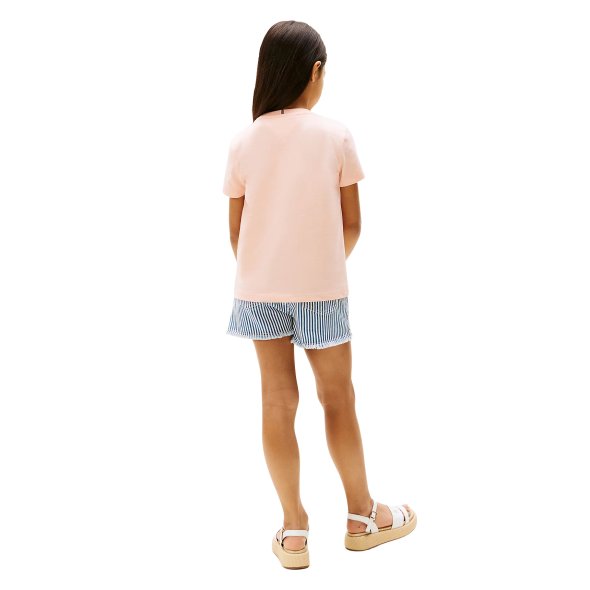Tommy Hilfiger Παιδικό T-Shirt Για Κορίτσια KG0KG08526 TKZ Κοραλί
