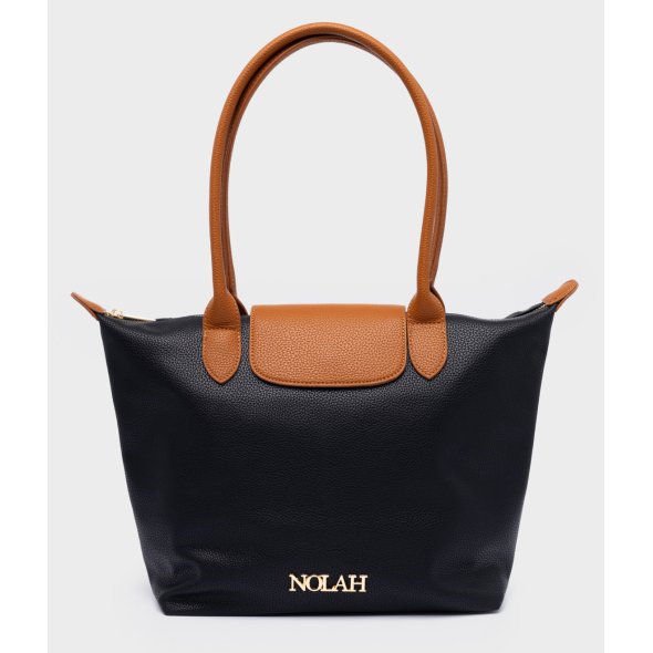 Nolah Τσάντα ώμου & χιαστί Capuccine Large Black/Brown