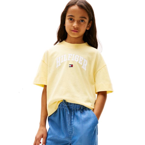 Tommy Hilfiger Παιδικό T-Shirt Για Κορίτσια KG0KG08549 ZF0 Κίτρινο