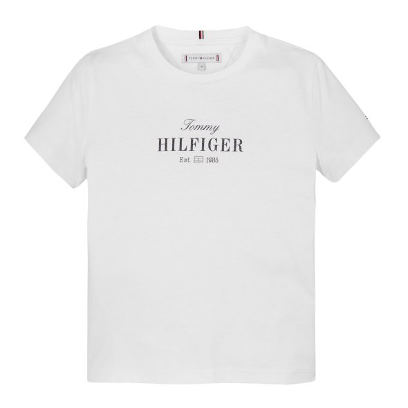 Tommy Hilfiger Παιδικό T-Shirt Για Κορίτσια KG0KG08524 YBR Λευκό