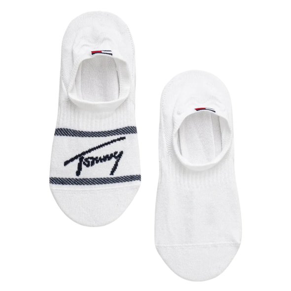 Tommy Hilfiger Σετ 2 Ζευγάρια Κοντές Κάλτσες 701232733 001 Λευκό