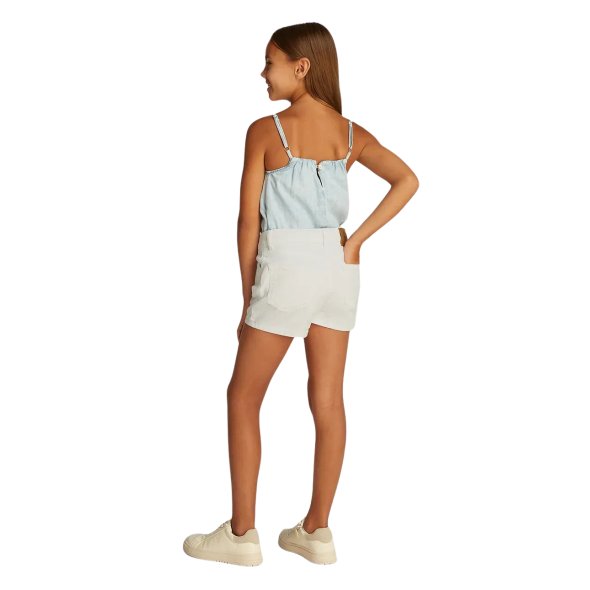 Calvin Klein Παιδικό Τζιν Σορτς Για Κορίτσια IG0IG02889 1CD Λευκό