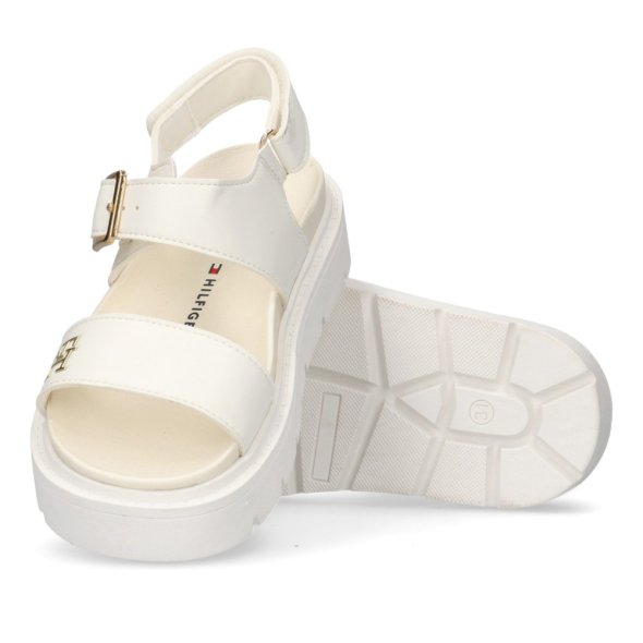 Tommy Hilfiger Flat Πέδιλο T3A2-33785-0326 128 Εκρού