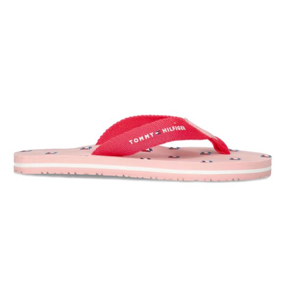 Tommy Hilfiger Flag Print Flip Flop T3A8-33807-0058s 912 Ροζ