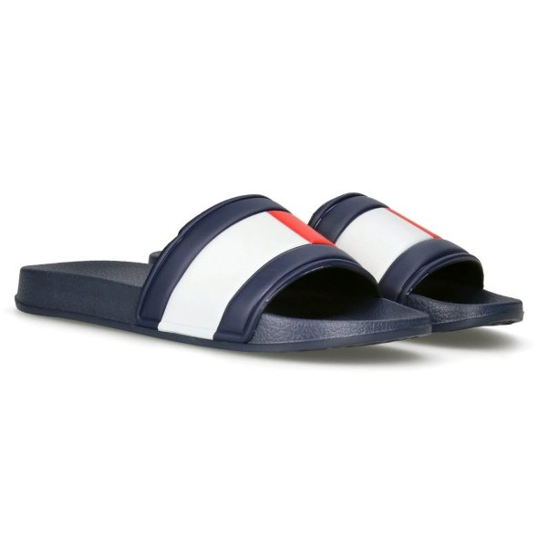 Tommy Hilfiger Pool Slide Παντόφλα T3X0-33915-1172 800 Μπλε