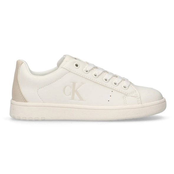 Calvin Klein Sneaker V3X9-82082-1355 A472 Λευκό/Μπεζ