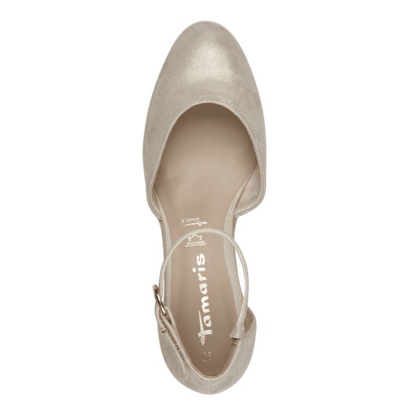 Tamaris Δερμάτινη Πλατφόρμα 1-22309-42 179 Champagne