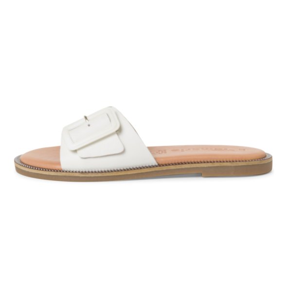 Tamaris Δερμάτινο Flat 1-27105-42 117 White Leather