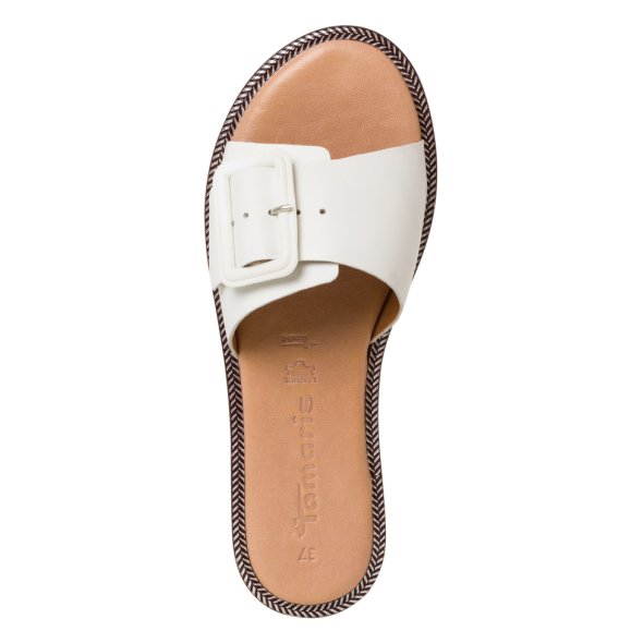 Tamaris Δερμάτινο Flat 1-27105-42 117 White Leather