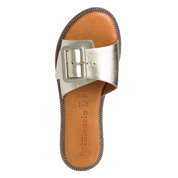 Tamaris Δερμάτινο Flat 1-27105-42 933 Light Gold