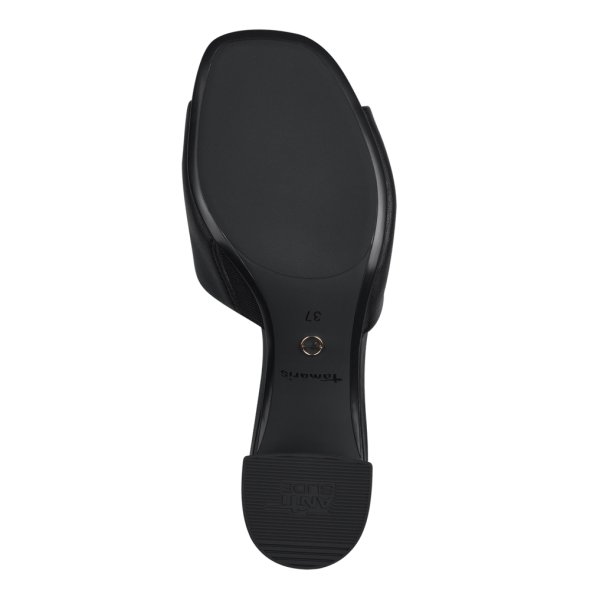 Tamaris Δερμάτινο Mule 1-27204-42 001 Μαύρο