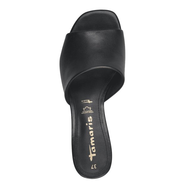Tamaris Δερμάτινο Mule 1-27204-42 001 Μαύρο