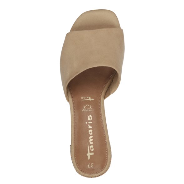 Tamaris Δερμάτινο Mule 1-27204-42 436 Tan Suede