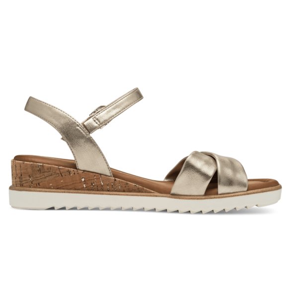 Tamaris Flat Πέδιλο 1-28106-42 933 Light Gold