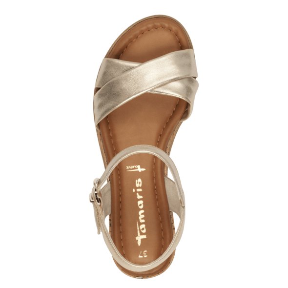 Tamaris Flat Πέδιλο 1-28106-42 933 Light Gold