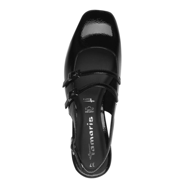 Tamaris Γόβα 1-29510-44 018 Black Patent
