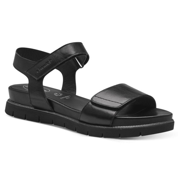 Tamaris Comfort Δερμάτινο Πέδιλο 8-88710-42 022 Μαύρο