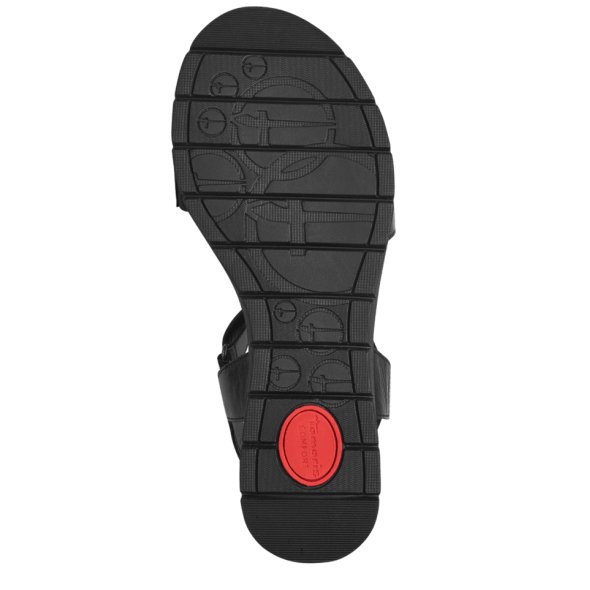 Tamaris Comfort Δερμάτινο Πέδιλο 8-88710-42 022 Μαύρο