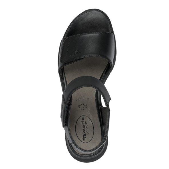 Tamaris Comfort Δερμάτινο Πέδιλο 8-88730-44 007 Black Uni