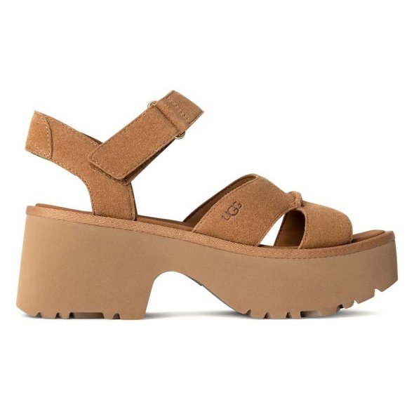 Ugg Γυναικείο Πέδιλο W New Heights Ankle Strap 1167475 Che Ταμπα