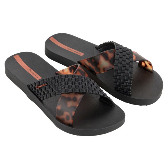 Ipanema Γυναικεία Παντόφλα Sense Slide Fem 27214-BC402 Black/Tortoise Shell