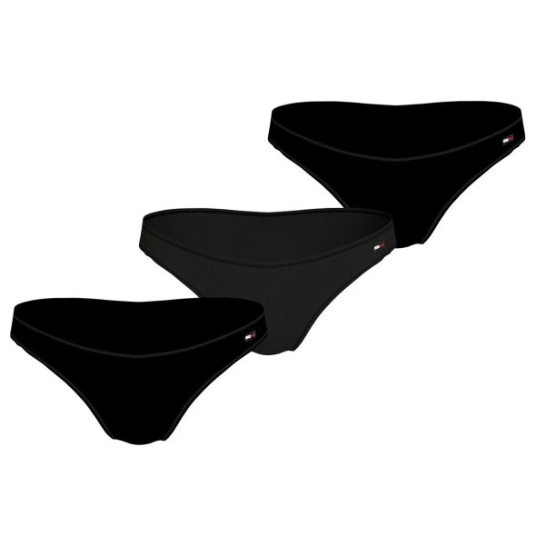 Tommy Hilfiger 3 Pack Dipped Bikini UW0UW05753 0V6 Μαύρο