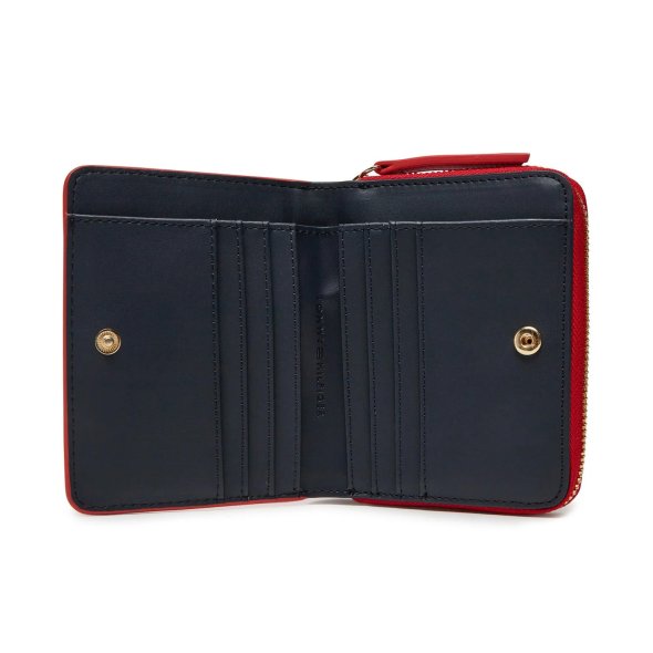 Tommy Hilfiger Μικρό Γυναικείο Πορτοφόλι TH Logotape AW0AW17406 XLG Κόκκινο