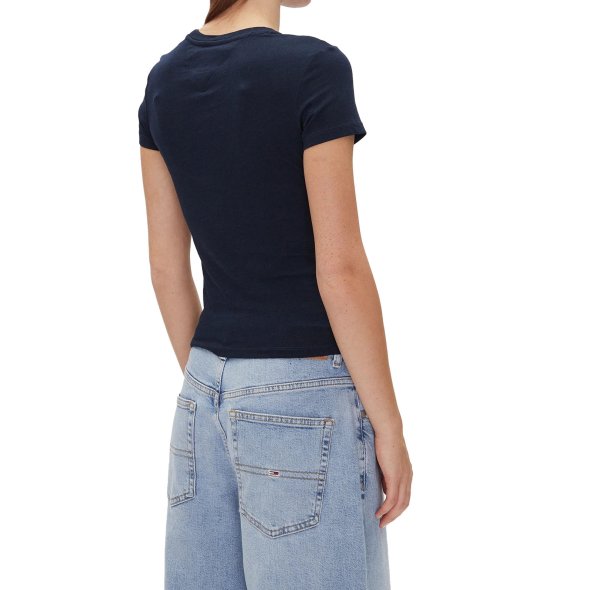 Tommy Hilfiger Γυναικείο T-Shirt Tjw Slim Essential Logo 2 Tee DW0DW20316 C1G Μπλε