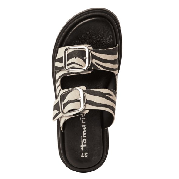 Tamaris Δερμάτινο Flat 1-27239-42 969 Zebra